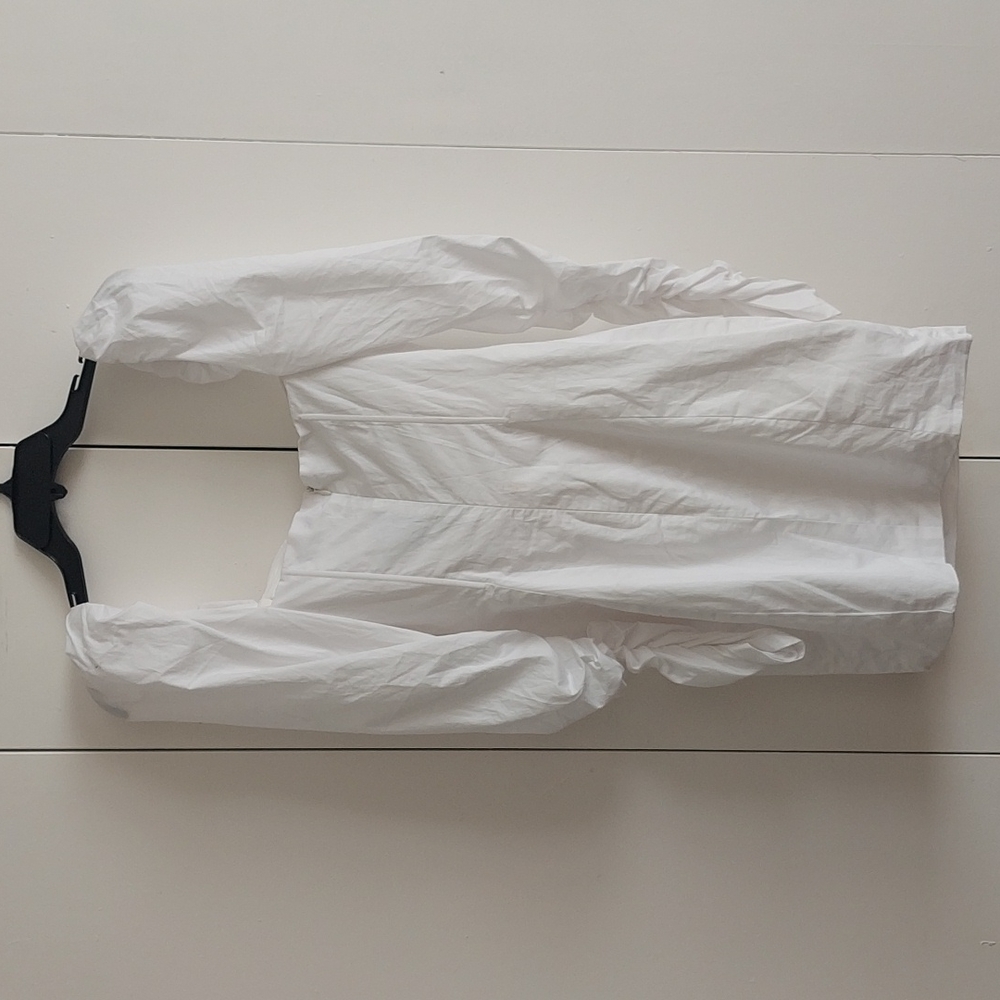 Fashion Nova Must Have Puff Sleeve Mini Dress Size Medium White NWT - Picture 10 of 16